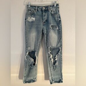 Distressed PacSun mom jeans